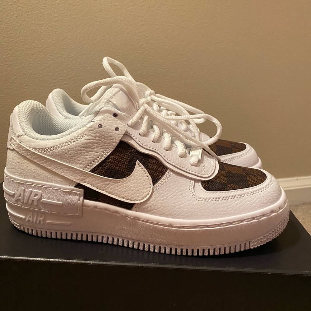 Authentic Louis vuitton nike air force 1 shadow